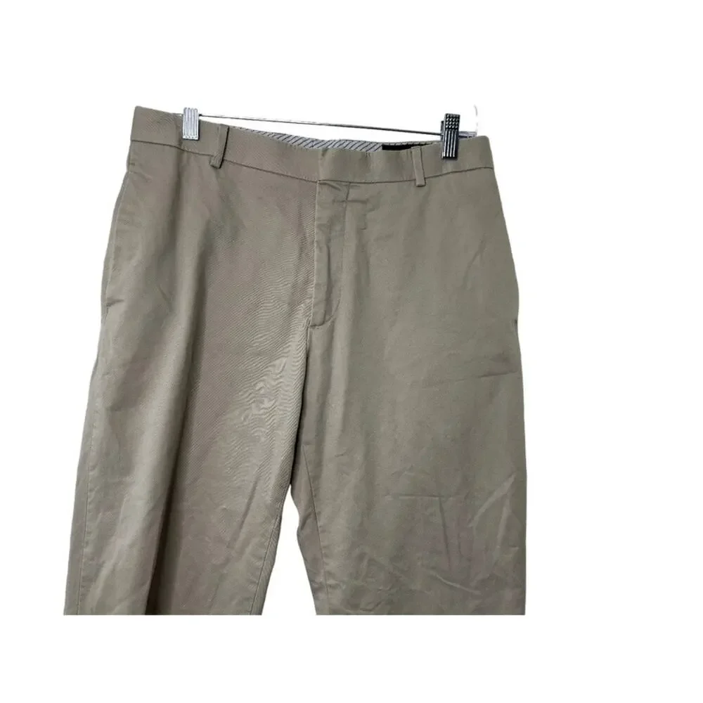 Banana Republic Khaki Flat Front Pants Men's 32x31